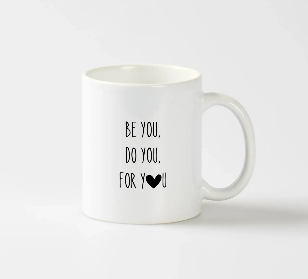 Sii tu, fai tu, per te - Citazione d'amore tazza in ceramica da Peaches Art Prints