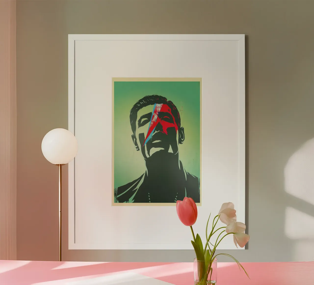 Pop Art Rebel - Freddie poster con telaio in plastica da CNTRL
