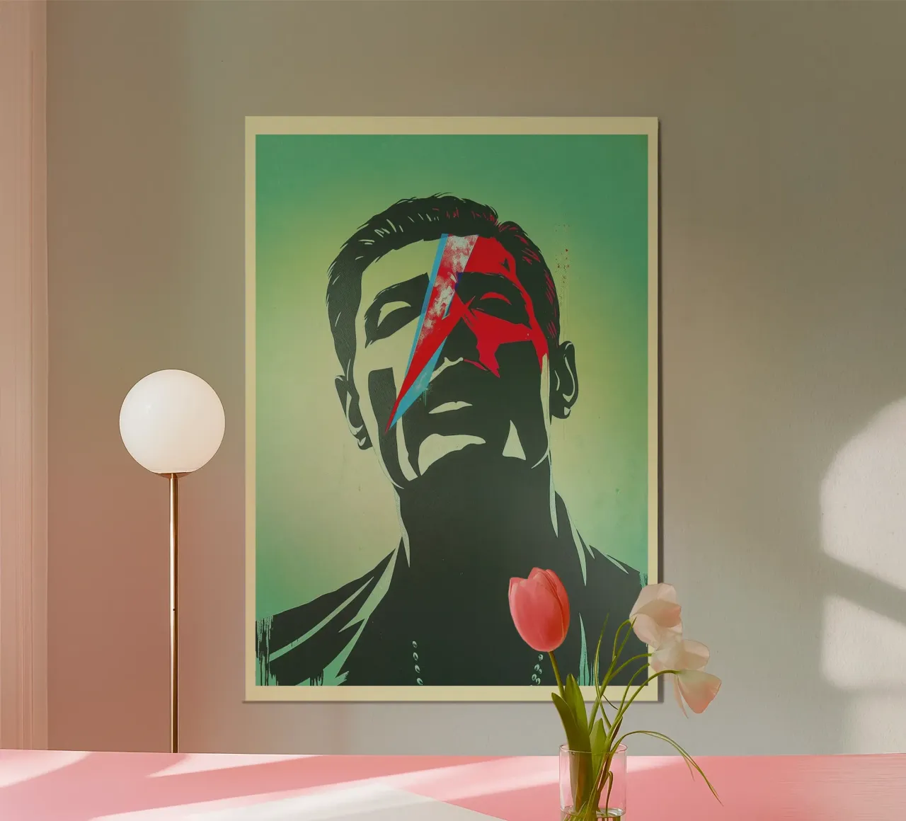 Pop Art Rebel - Freddie poster con telaio in plastica da CNTRL