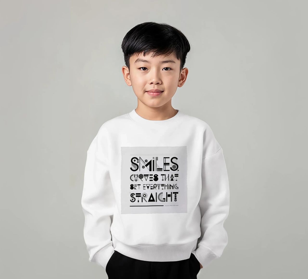 Smiles sudadera para niño de Petros Afshar