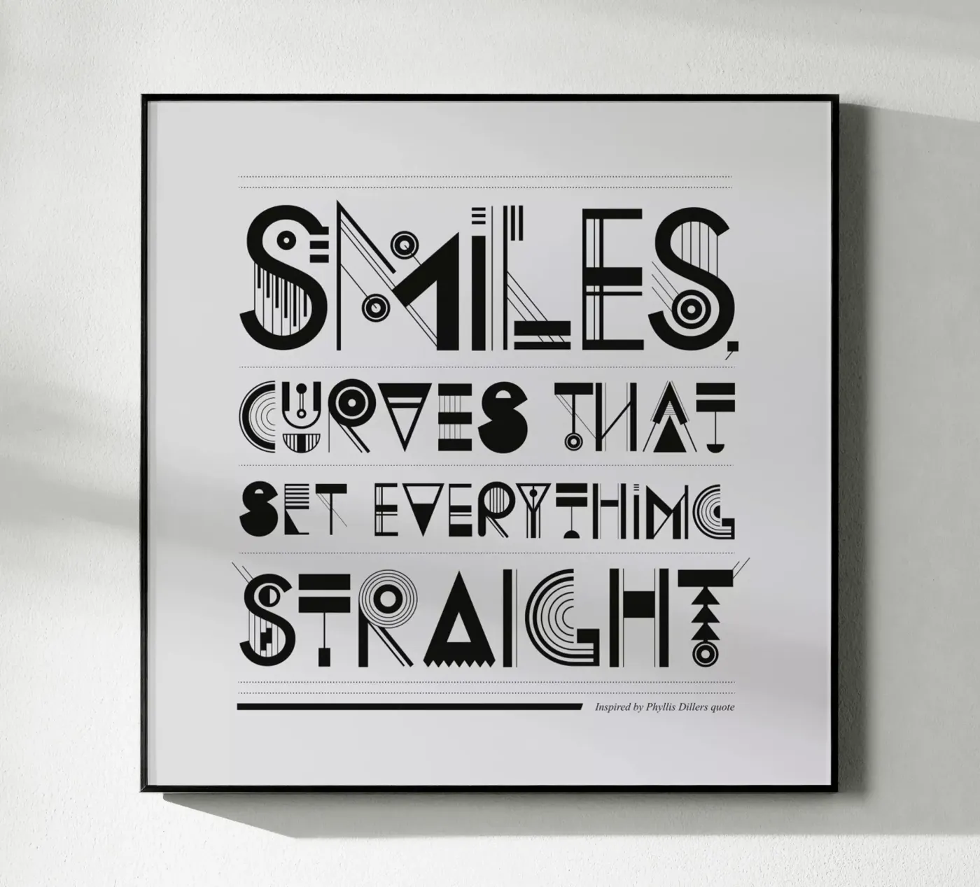Smiles Acryl-Glas von Petros Afshar
