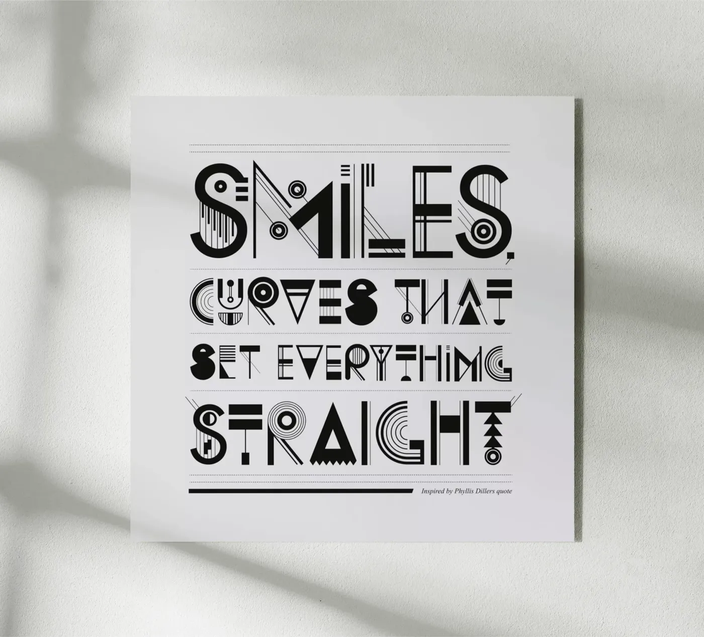 Smiles Acryl-Glas von Petros Afshar