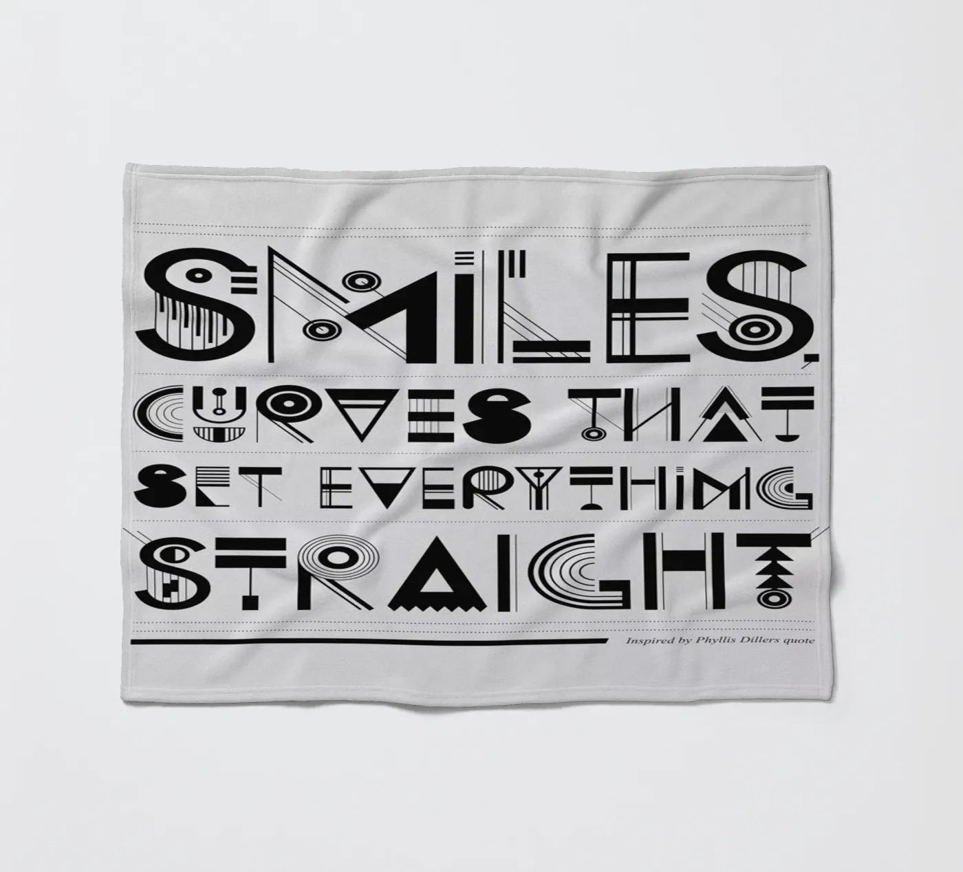 Smiles Fleecedecke von Petros Afshar