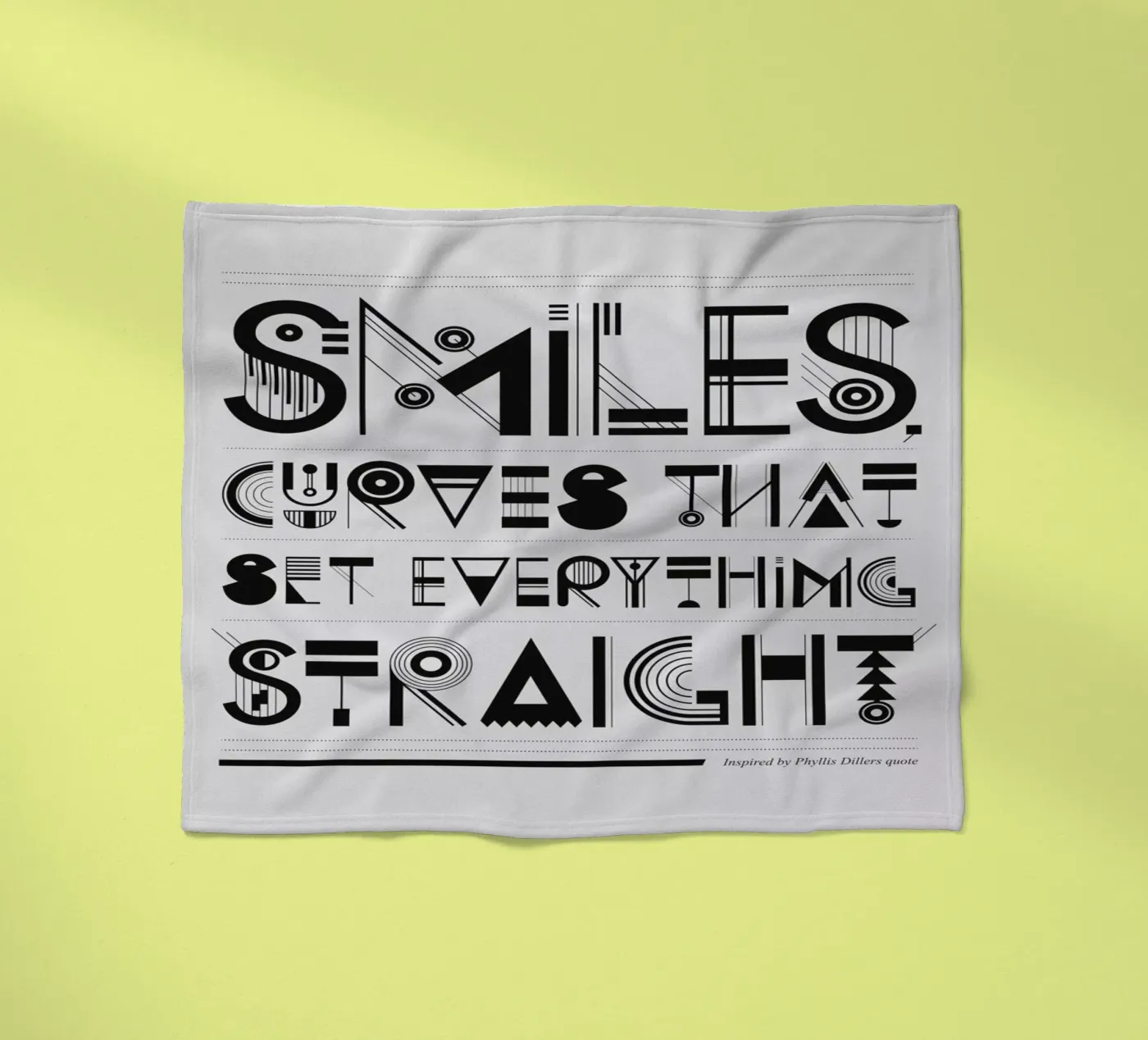 Smiles Fleecedecke von Petros Afshar