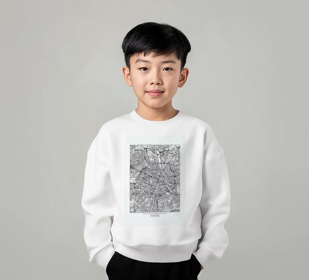 Paris Minimal felpa bambino da Hubert Roguski