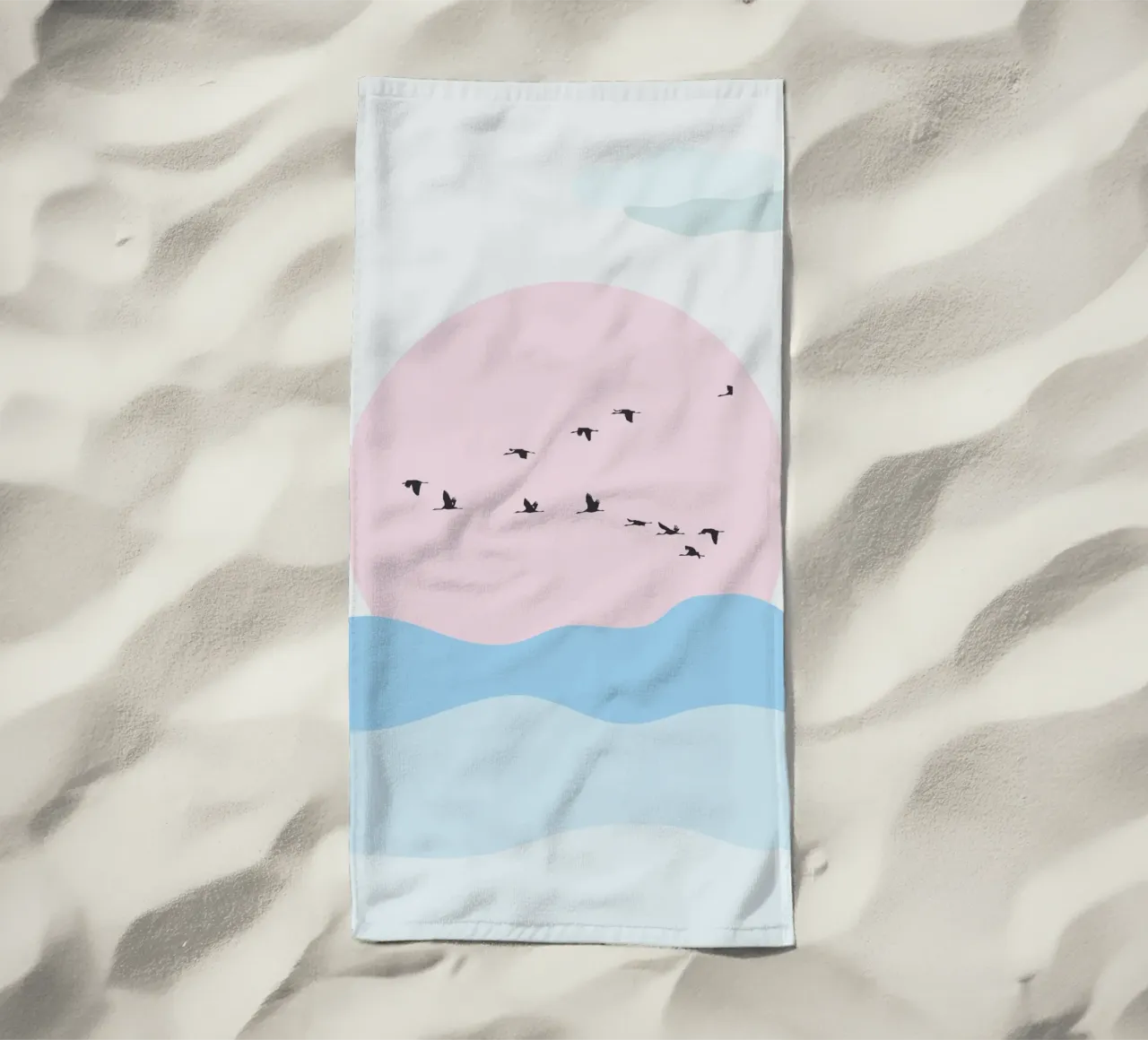 Birds And Silence telo mare da Lotta Cat Design
