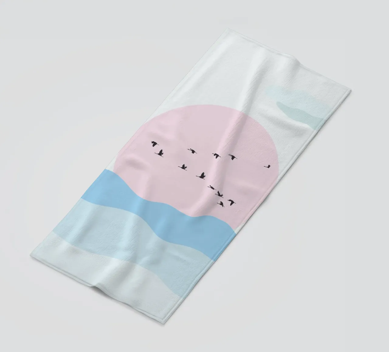 Birds And Silence telo mare da Lotta Cat Design