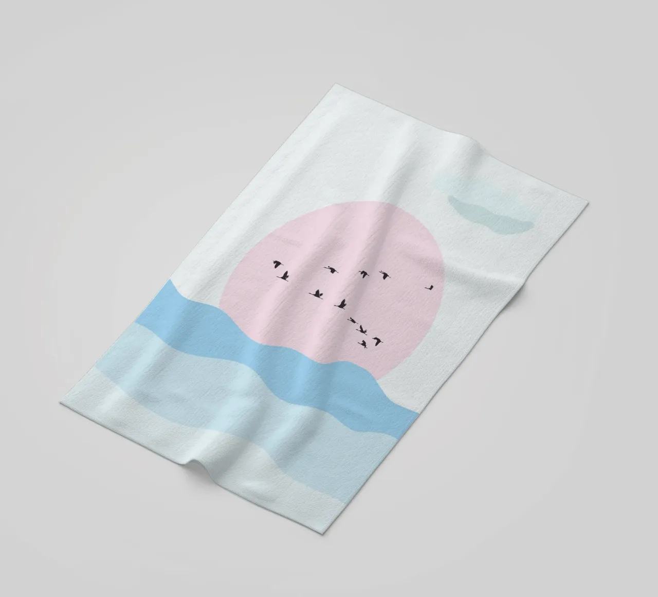 Birds And Silence telo mare da Lotta Cat Design