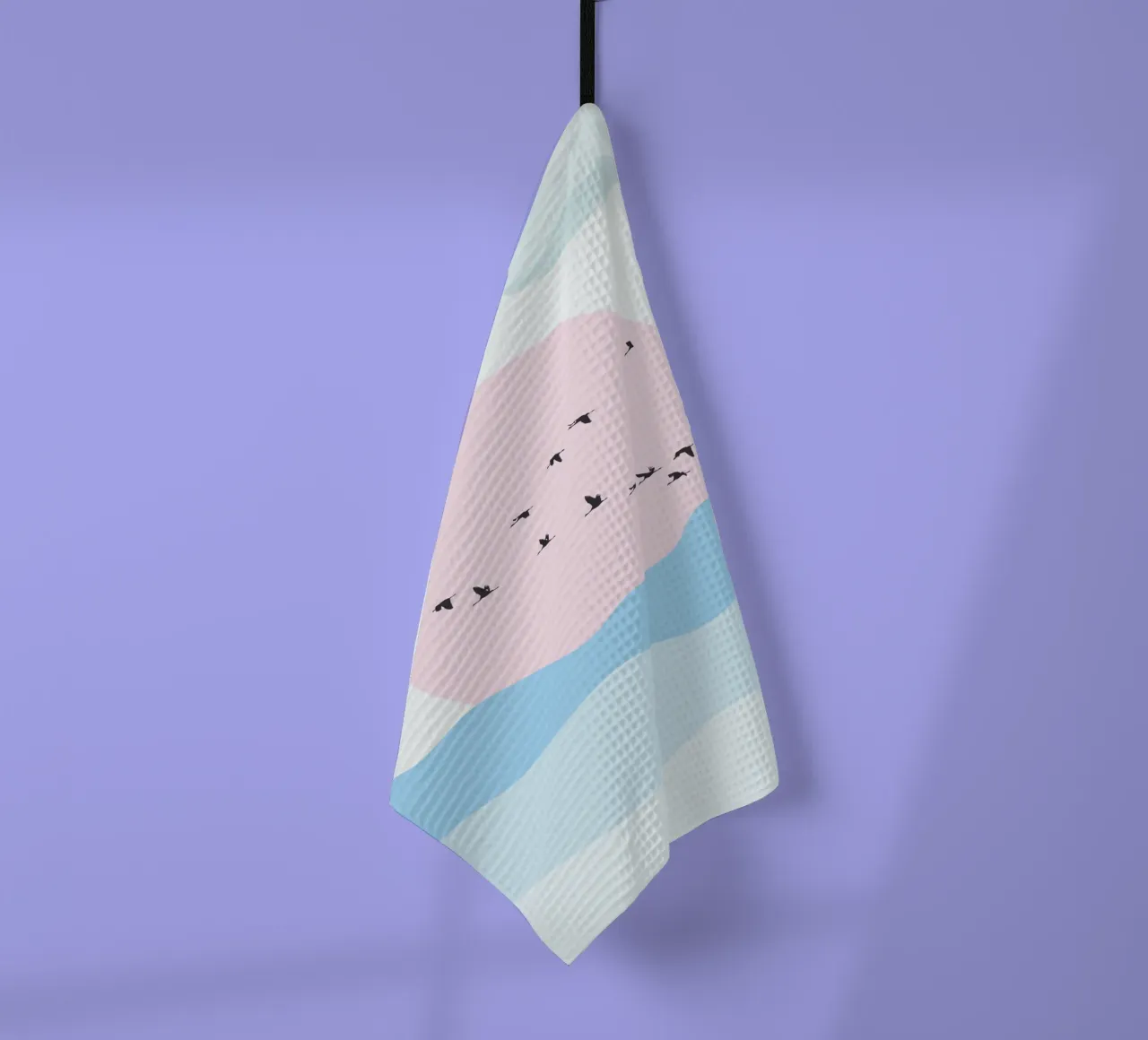 Birds And Silence canovaccio da cucina da Lotta Cat Design