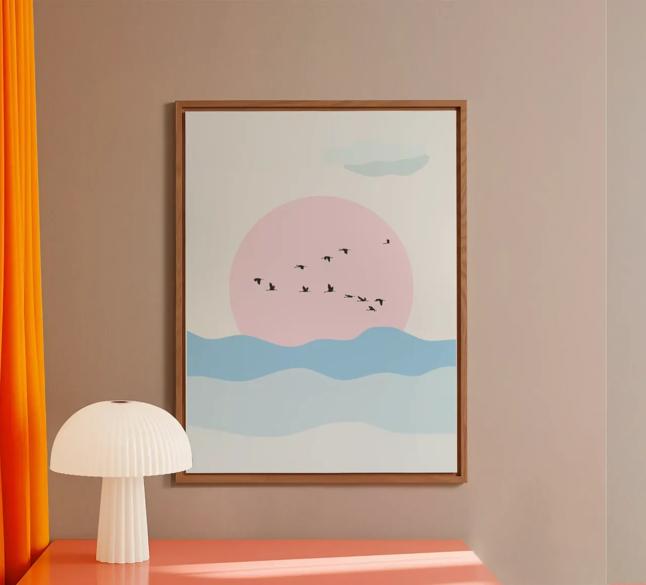 Birds And Silence alluminio dibond da Lotta Cat Design