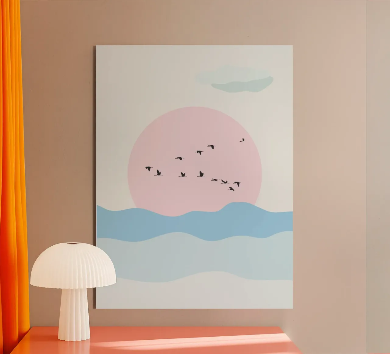 Birds And Silence alluminio dibond da Lotta Cat Design