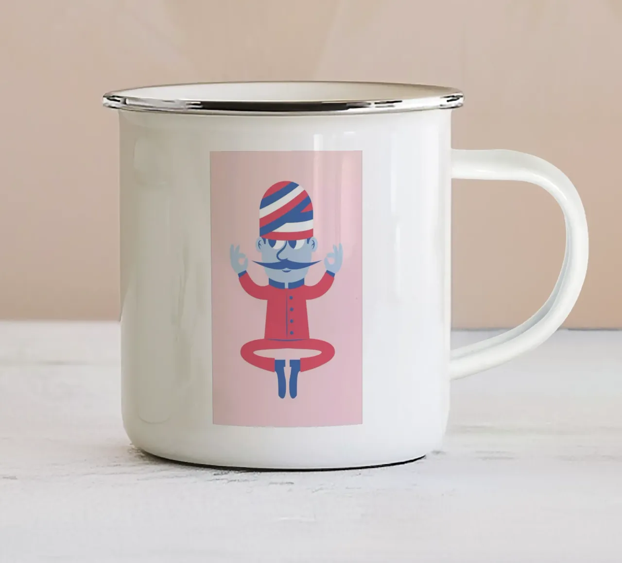 El Fakir enamel mug by The Poster Kid