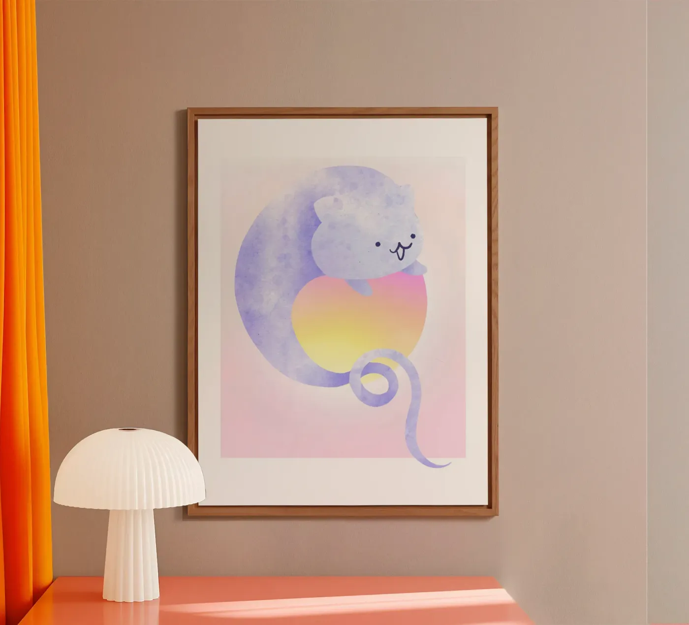 The Cat Ghost forex plate by Lotta Cat Design