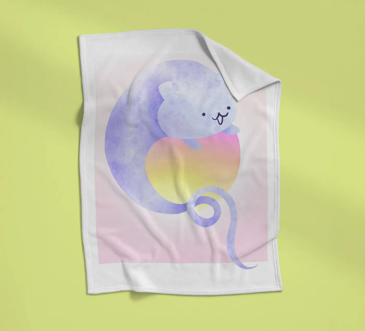 The Cat Ghost fleecedeken van Lotta Cat Design