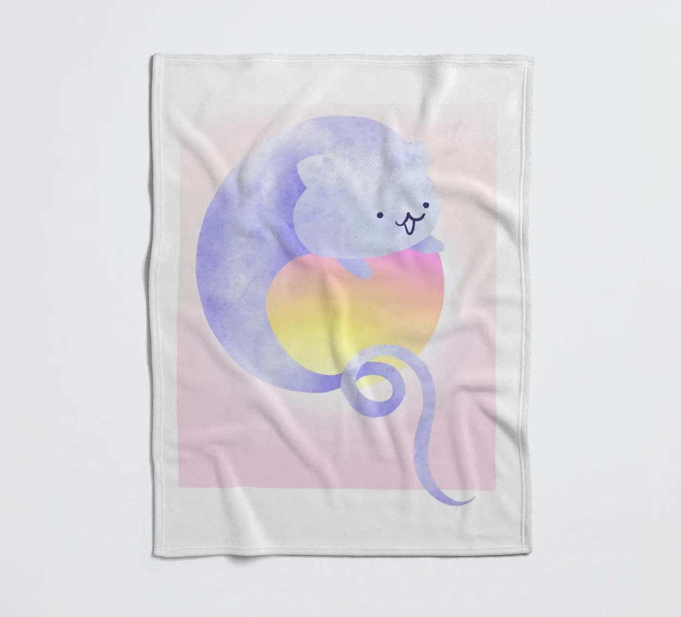 The Cat Ghost fleecedeken van Lotta Cat Design