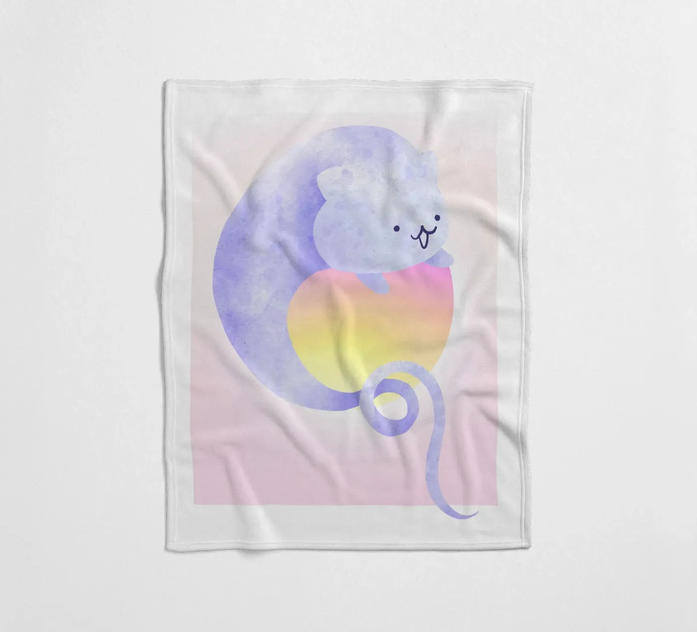 The Cat Ghost fleecedeken van Lotta Cat Design