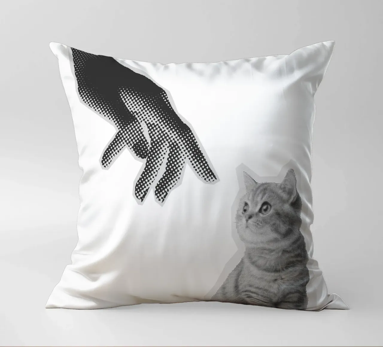 Don't Touch The Cat kussen van Lotta Cat Design