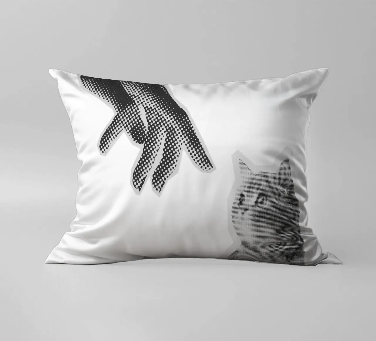 Don't Touch The Cat cuscino da Lotta Cat Design