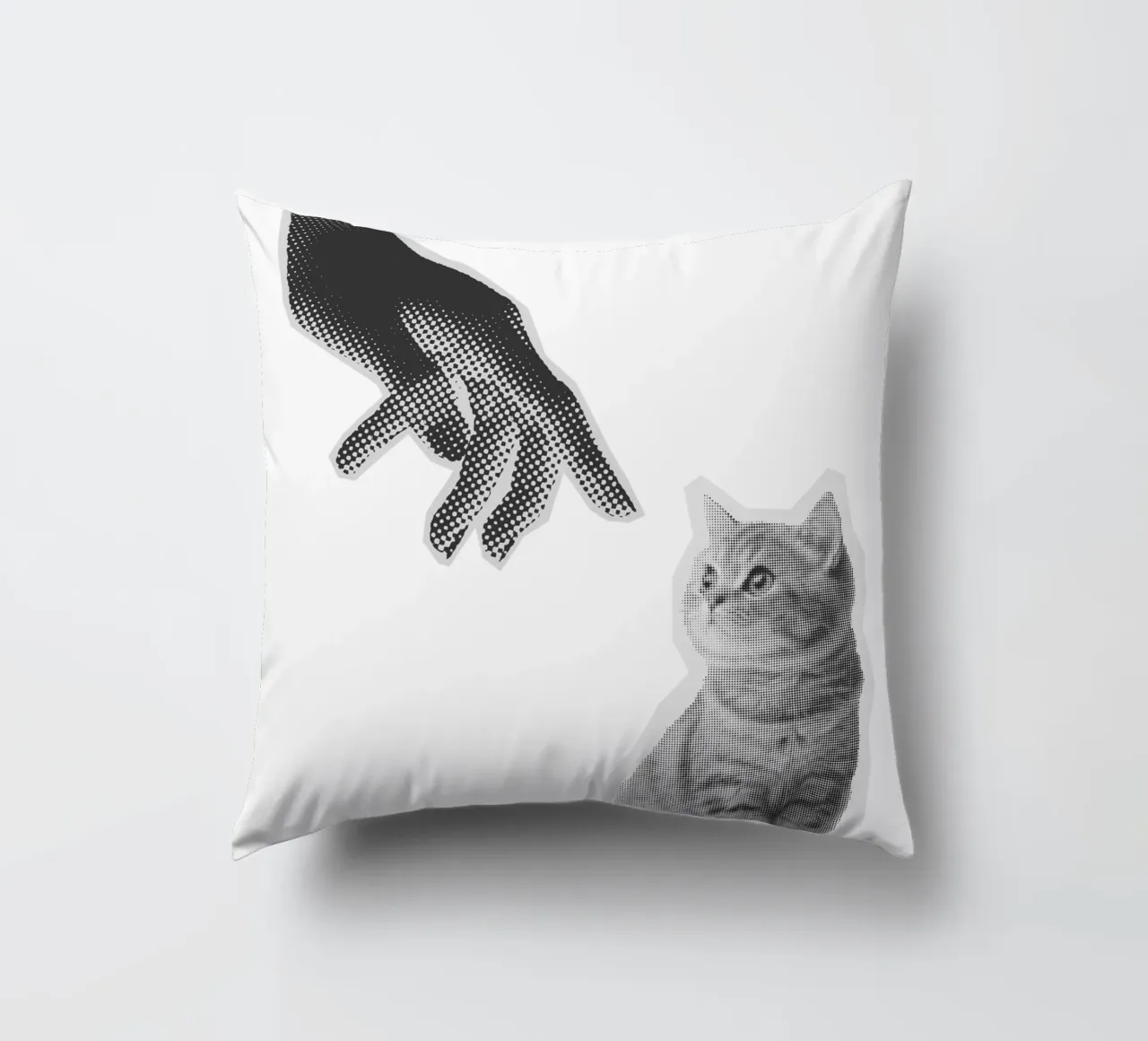Don't Touch The Cat kussen van Lotta Cat Design