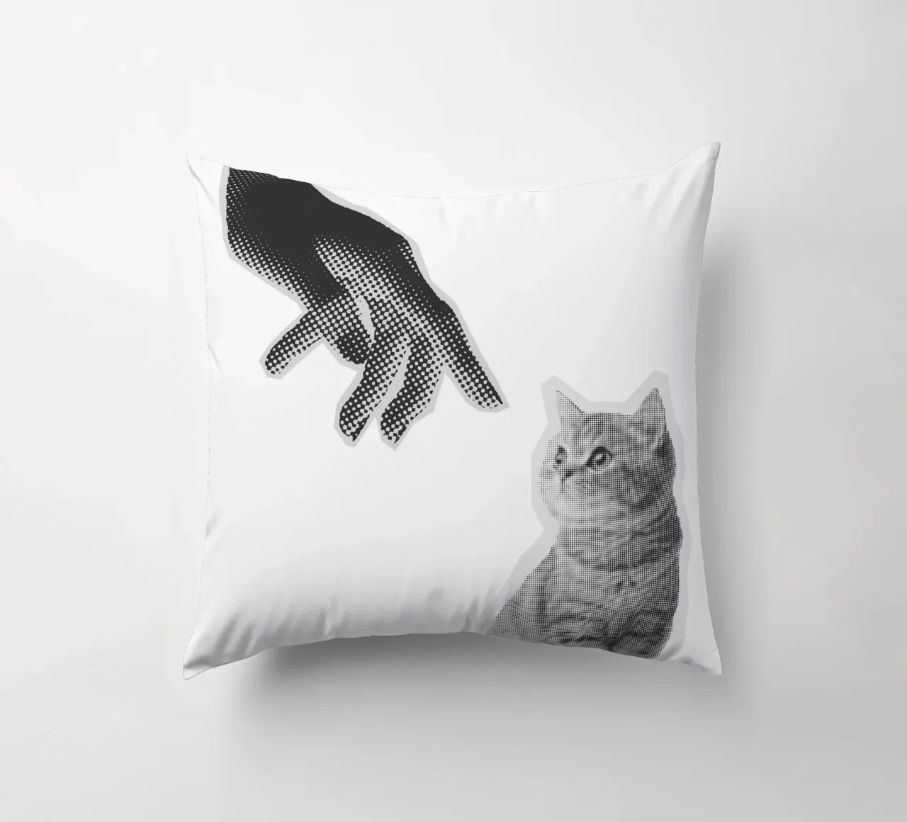 Don't Touch The Cat cuscino da Lotta Cat Design