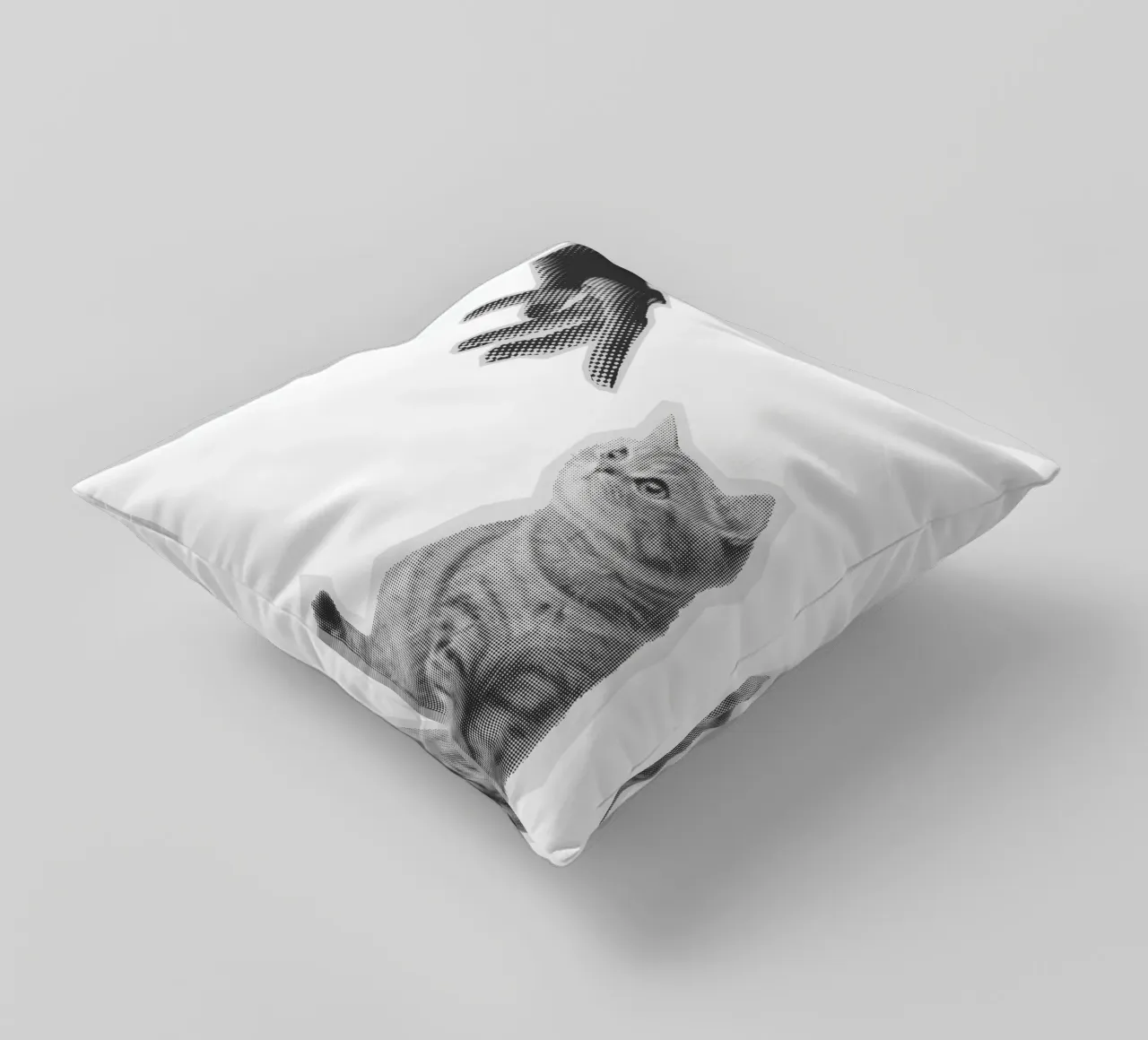 Don't Touch The Cat cuscino da Lotta Cat Design