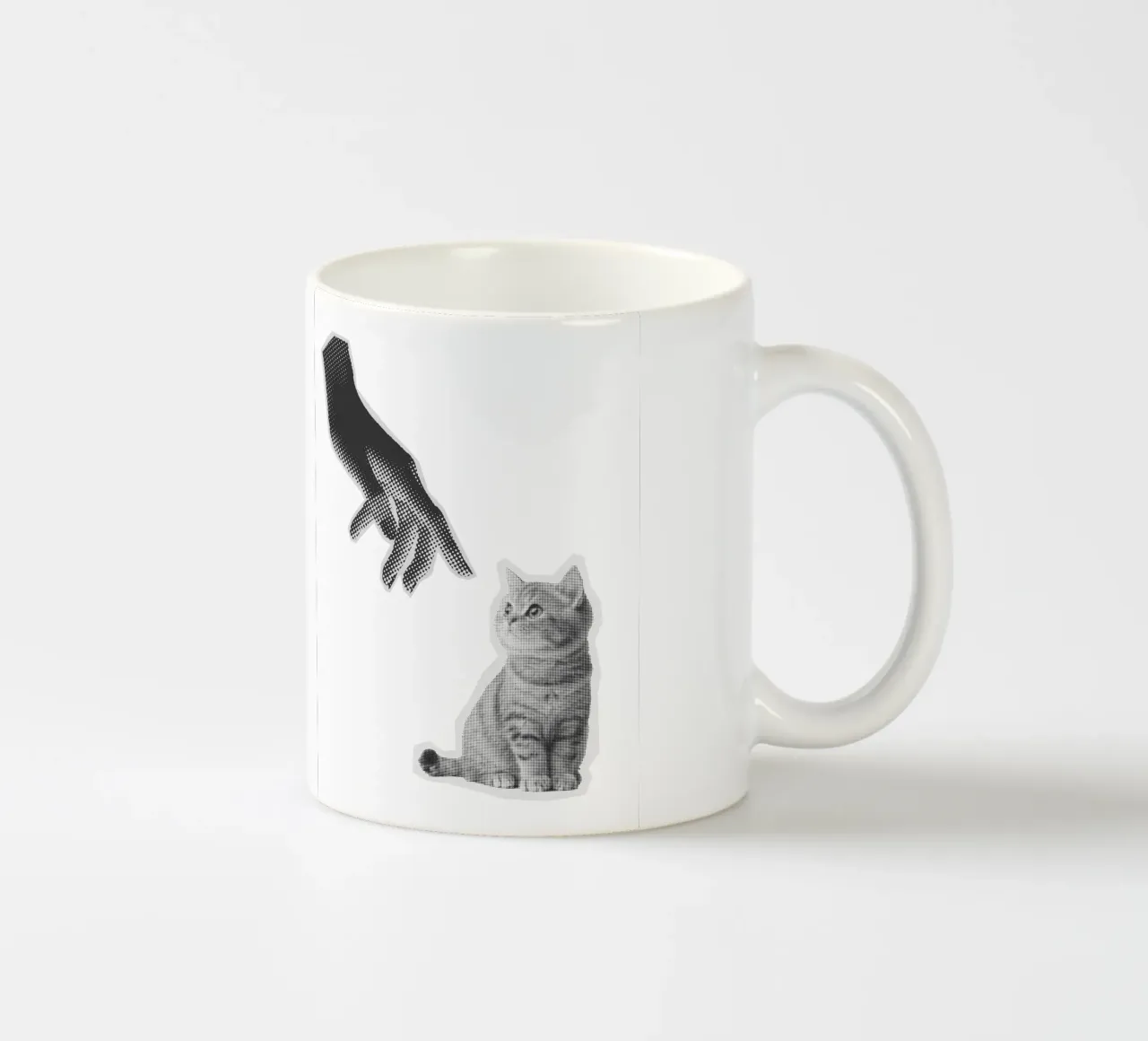 Don't Touch The Cat mug en céramique de Lotta Cat Design