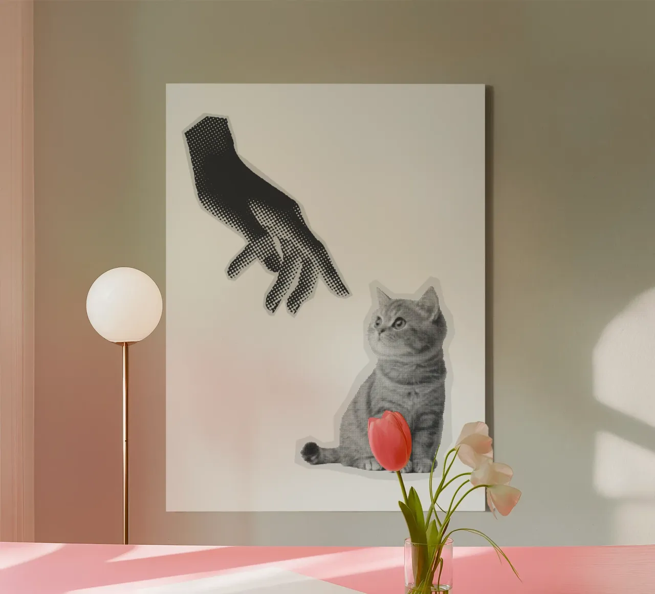 Don't Touch The Cat tela da Lotta Cat Design