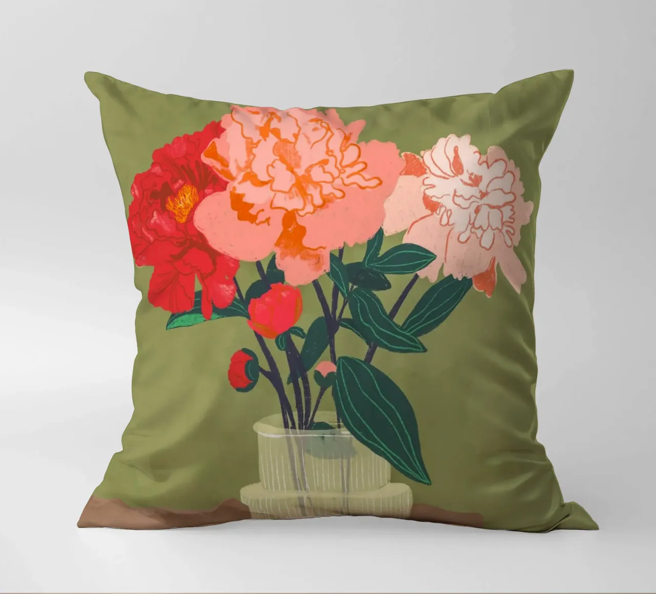 Peonies cuscino da GigiRosado