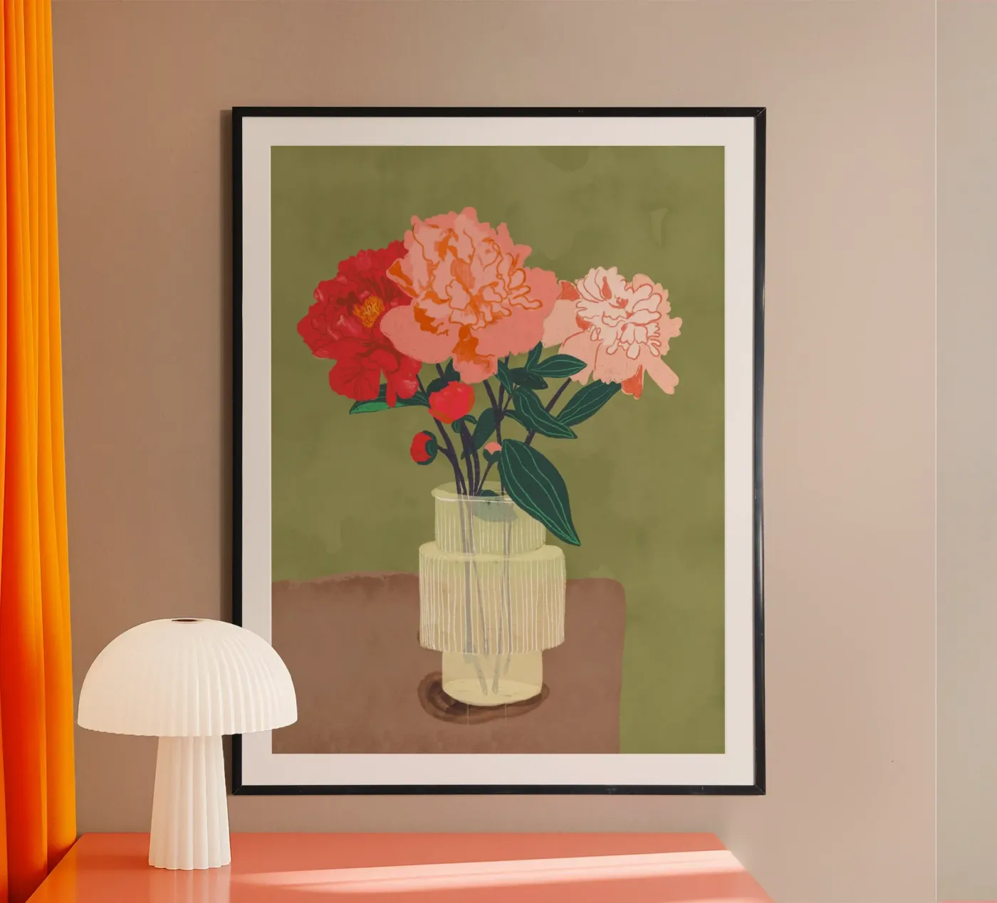Peonies poster by GigiRosado