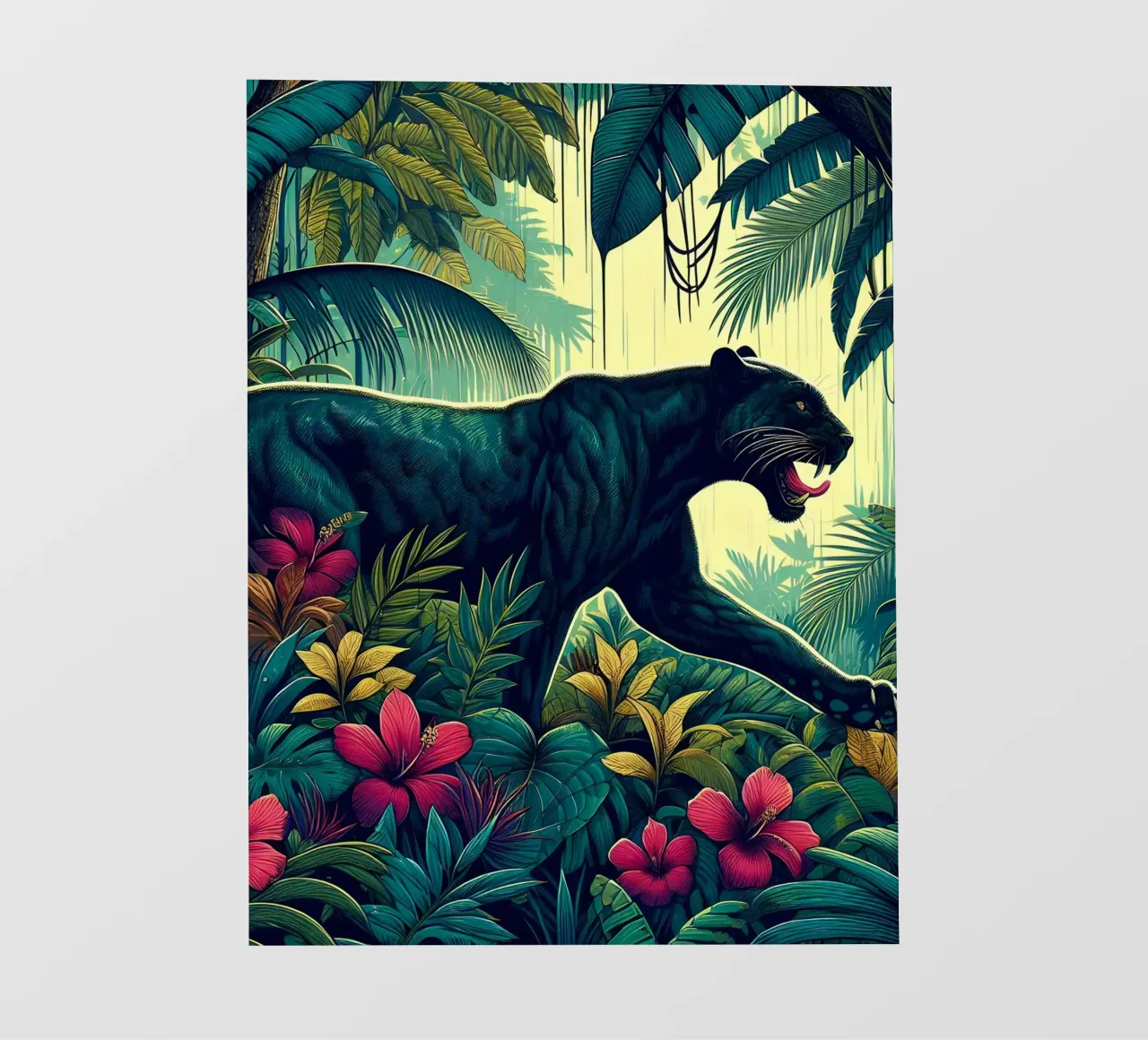 JUNGLE PANTHER Fototapete von ARTOMATIC