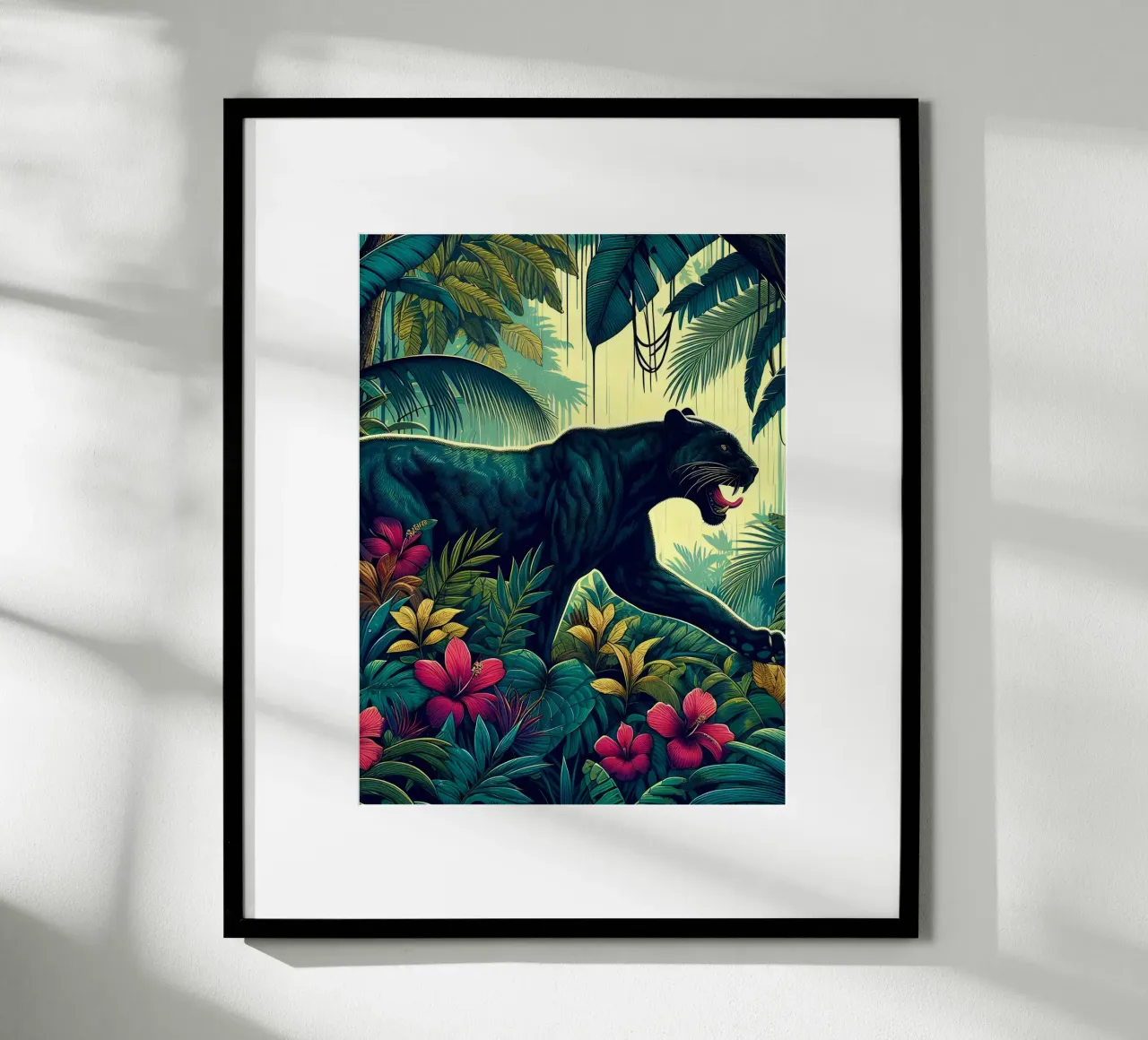 JUNGLE PANTHER Hahnemühle von ARTOMATIC