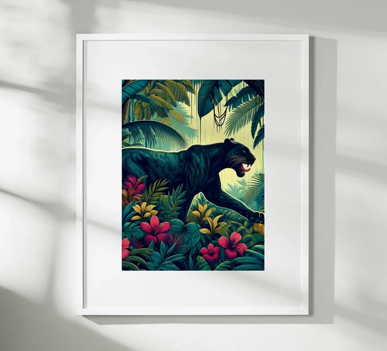 JUNGLE PANTHER Hahnemühle von ARTOMATIC