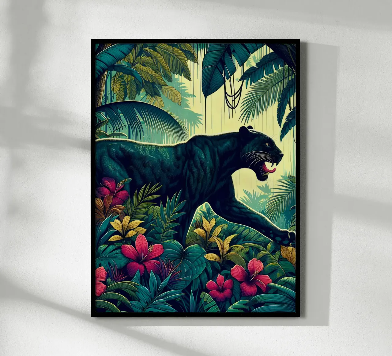 JUNGLE PANTHER Hahnemühle von ARTOMATIC