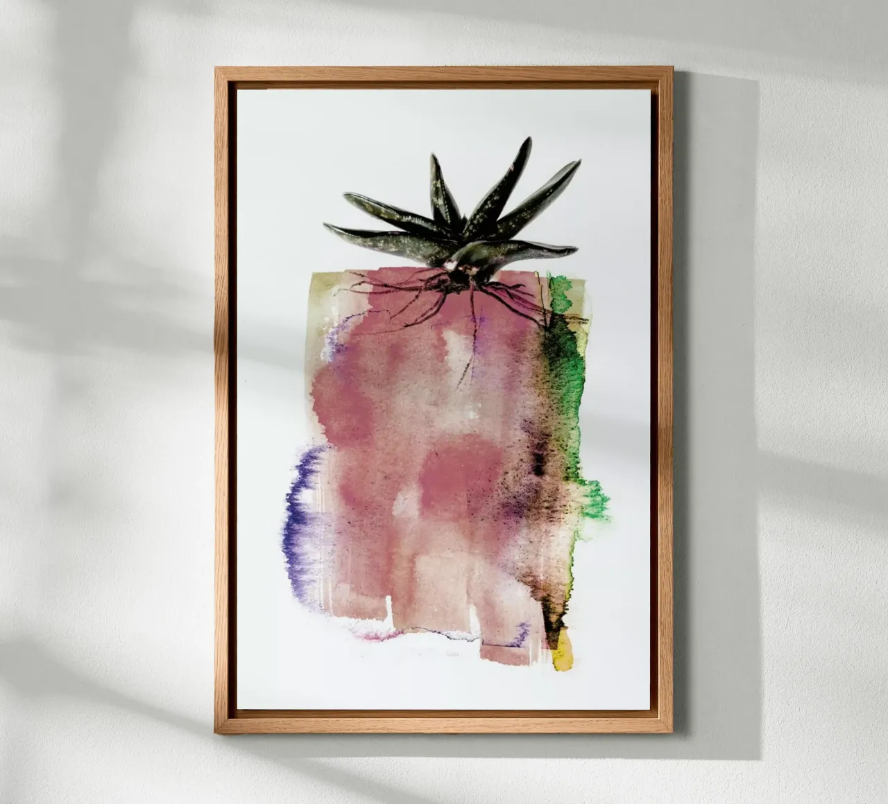 Gasteria canvas met Baklijst van Shot By Clint