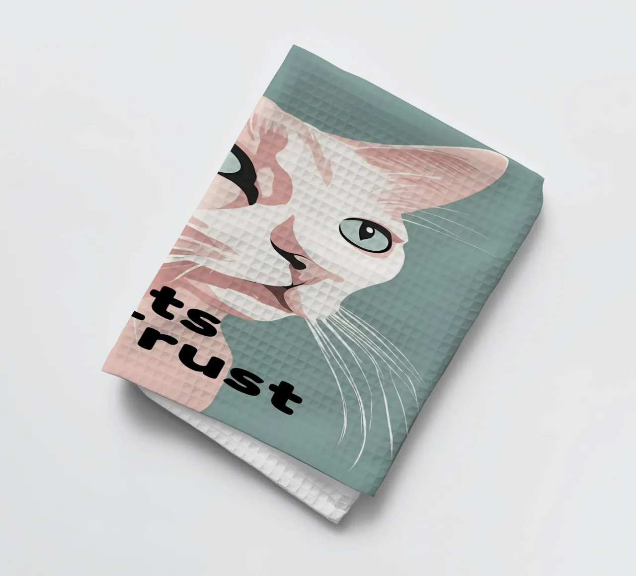 In Cats We Trust canovaccio da cucina da Lotta Cat Design