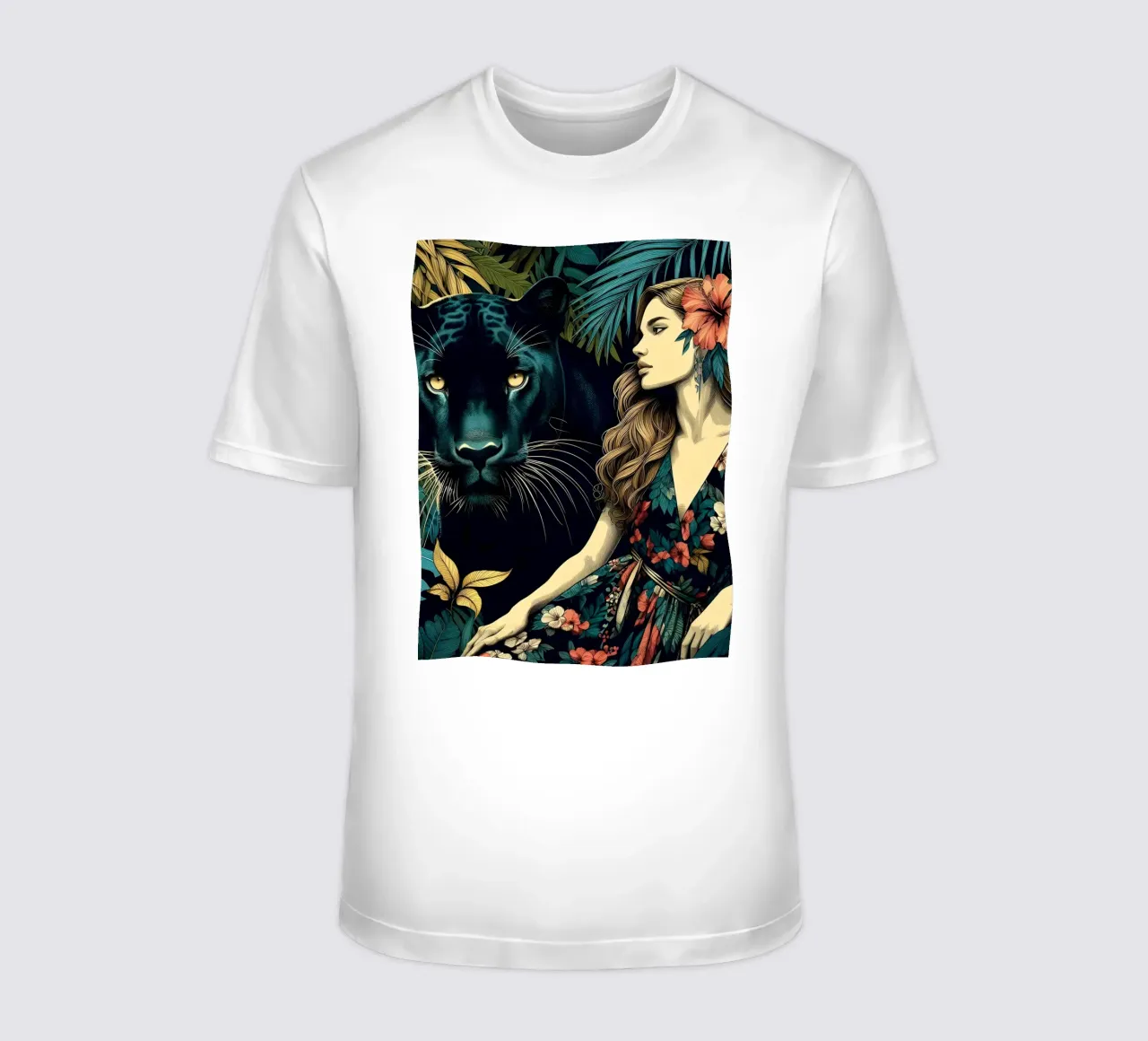 PANTERA E DONNA BOHO t-shirt da ARTOMATIC