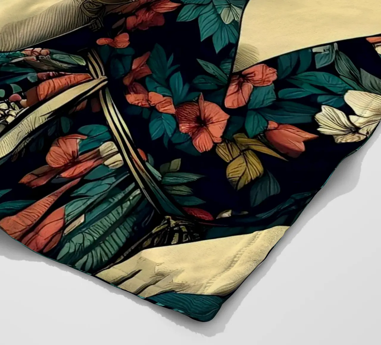 PANTERA E DONNA BOHO coperta in pile da ARTOMATIC