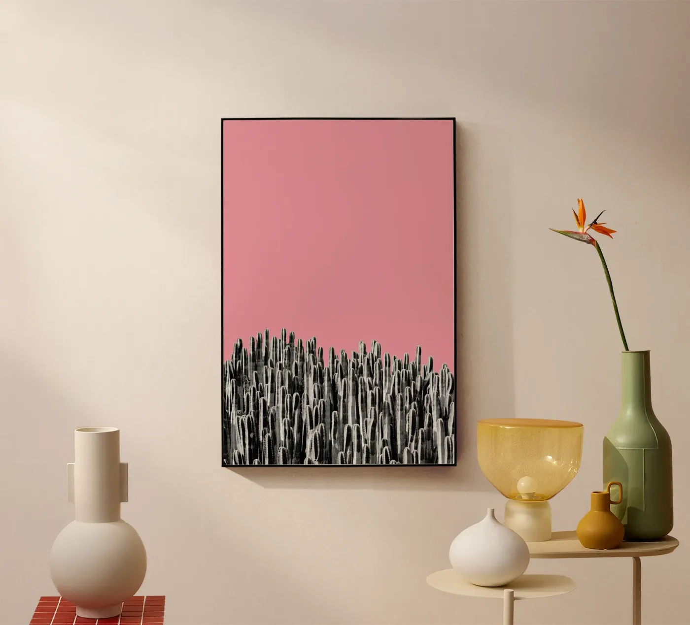 Cacti 02 acryl van Froilein Juno