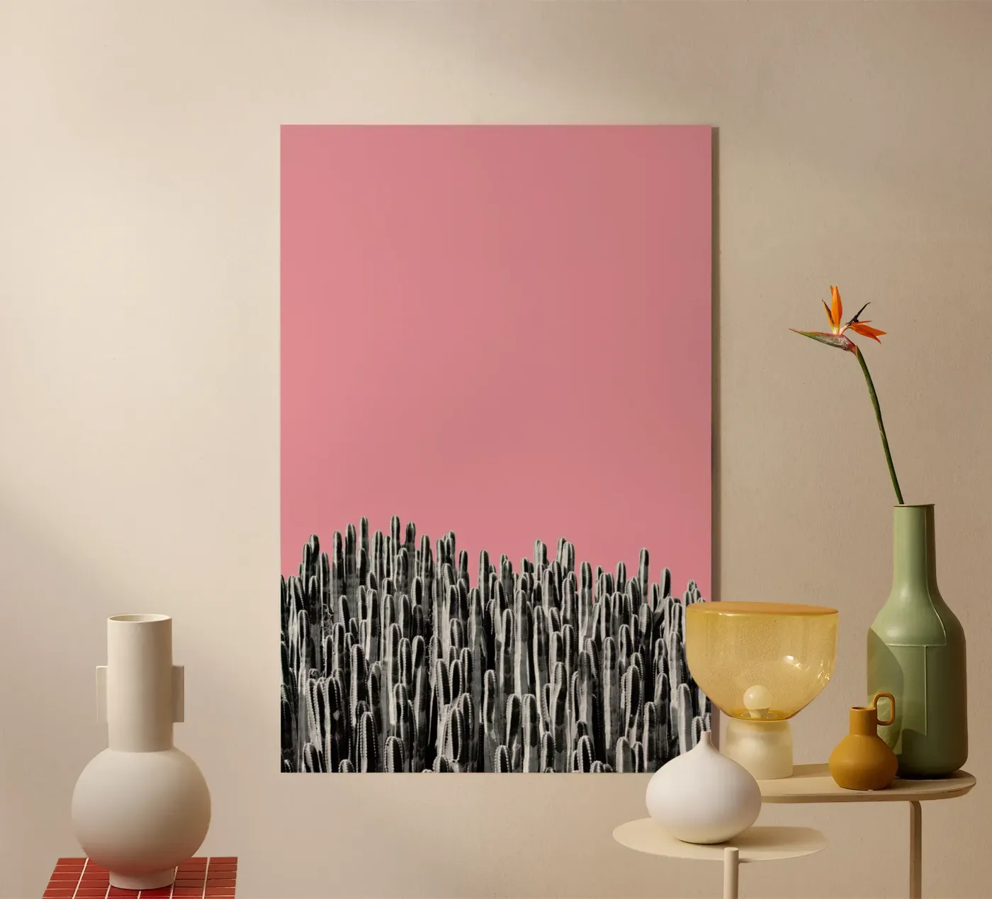 Cacti 02 acryl van Froilein Juno