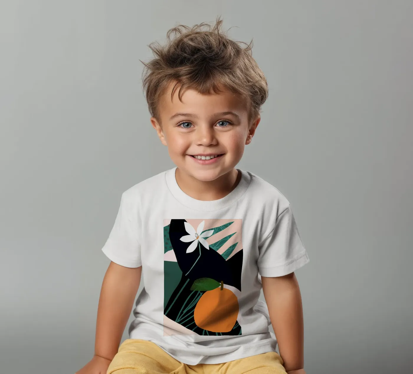 Orange t-shirt bambini da Tom Abbiss Smith