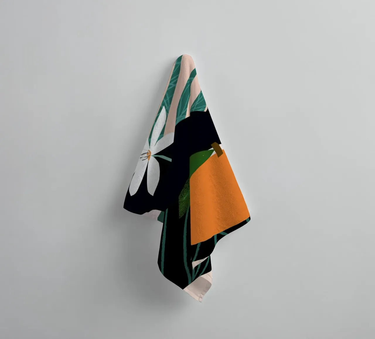 Orange towel by Tom Abbiss Smith