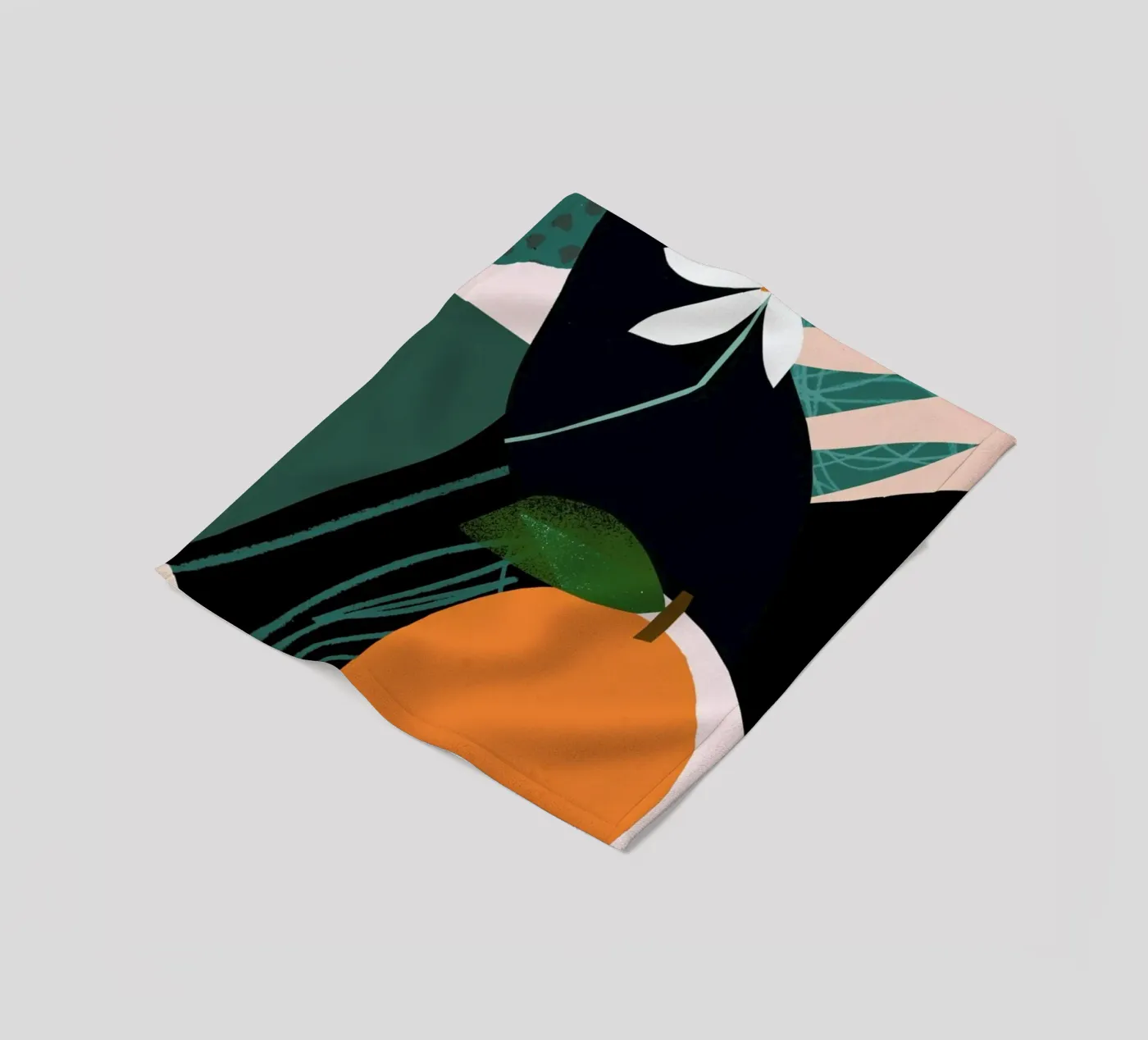 Orange fleecedeken van Tom Abbiss Smith