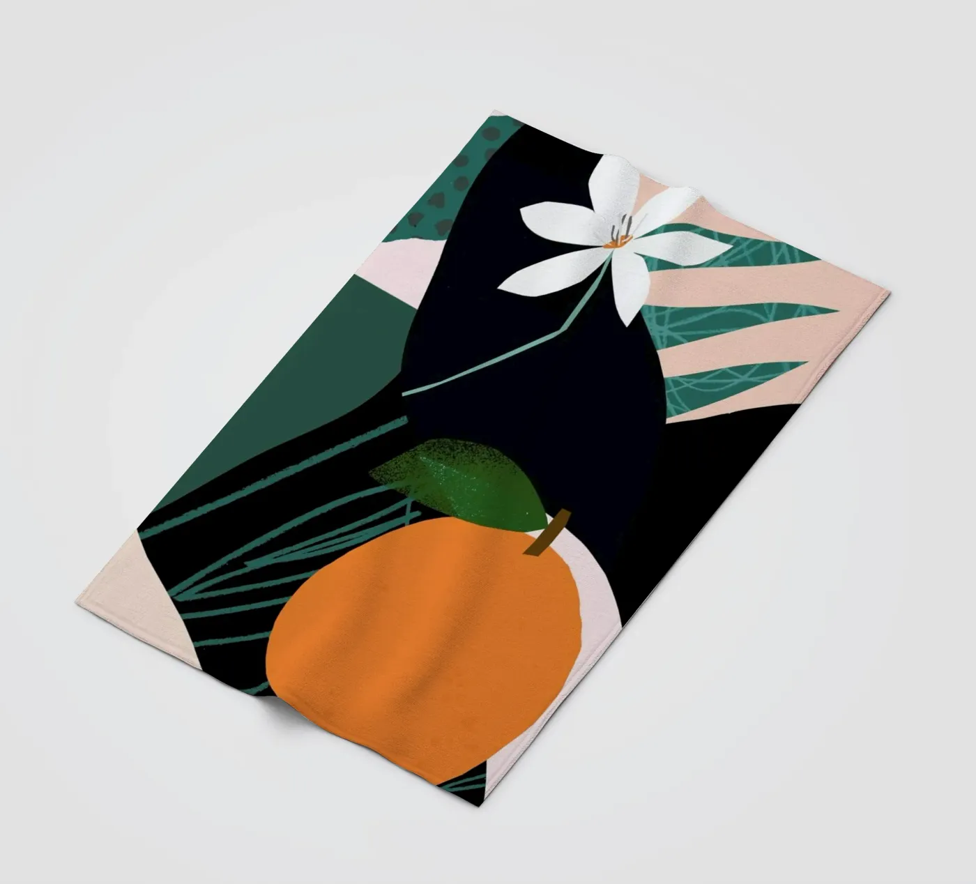 Orange fleecedeken van Tom Abbiss Smith
