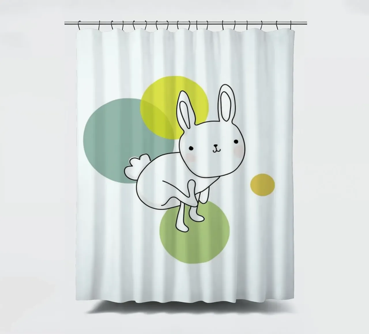 Space Rabbits Luna rideau de douche de Christina Heitmann