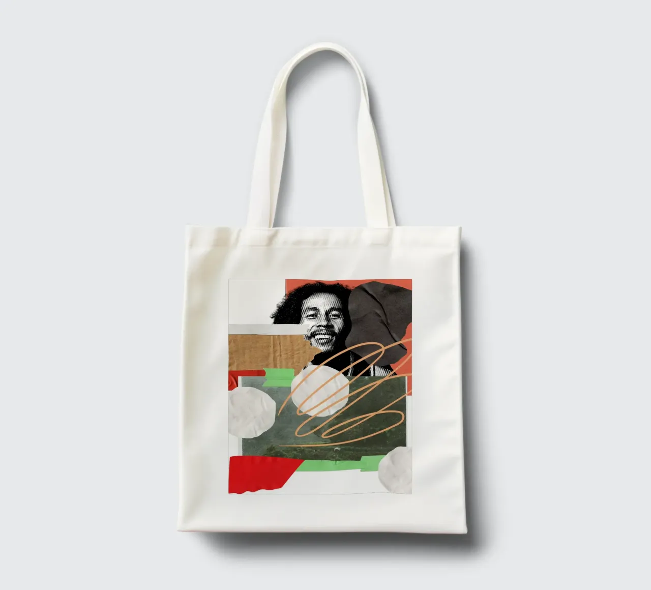bob collage abstract borsa in juta da ramosashop