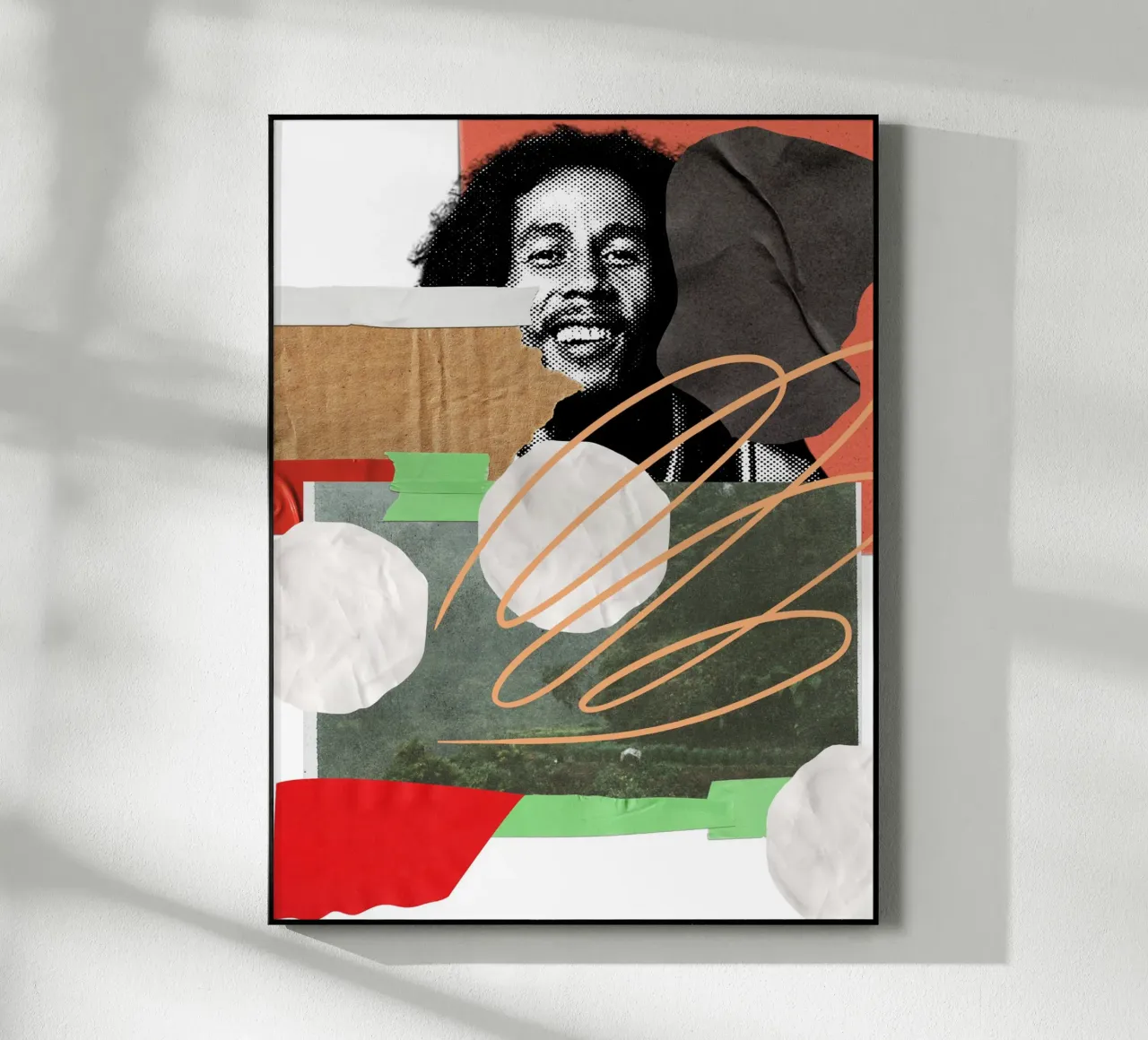 bob collage abstract plexiglass da ramosashop