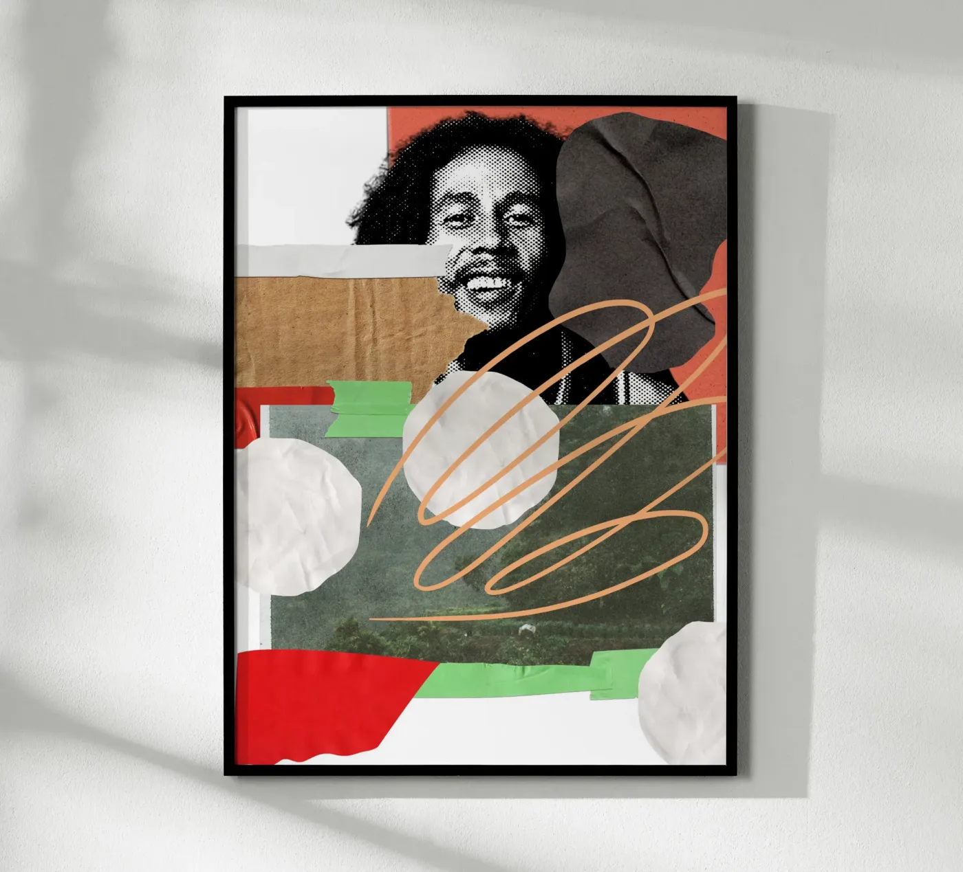 bob collage abstract poster da ramosashop