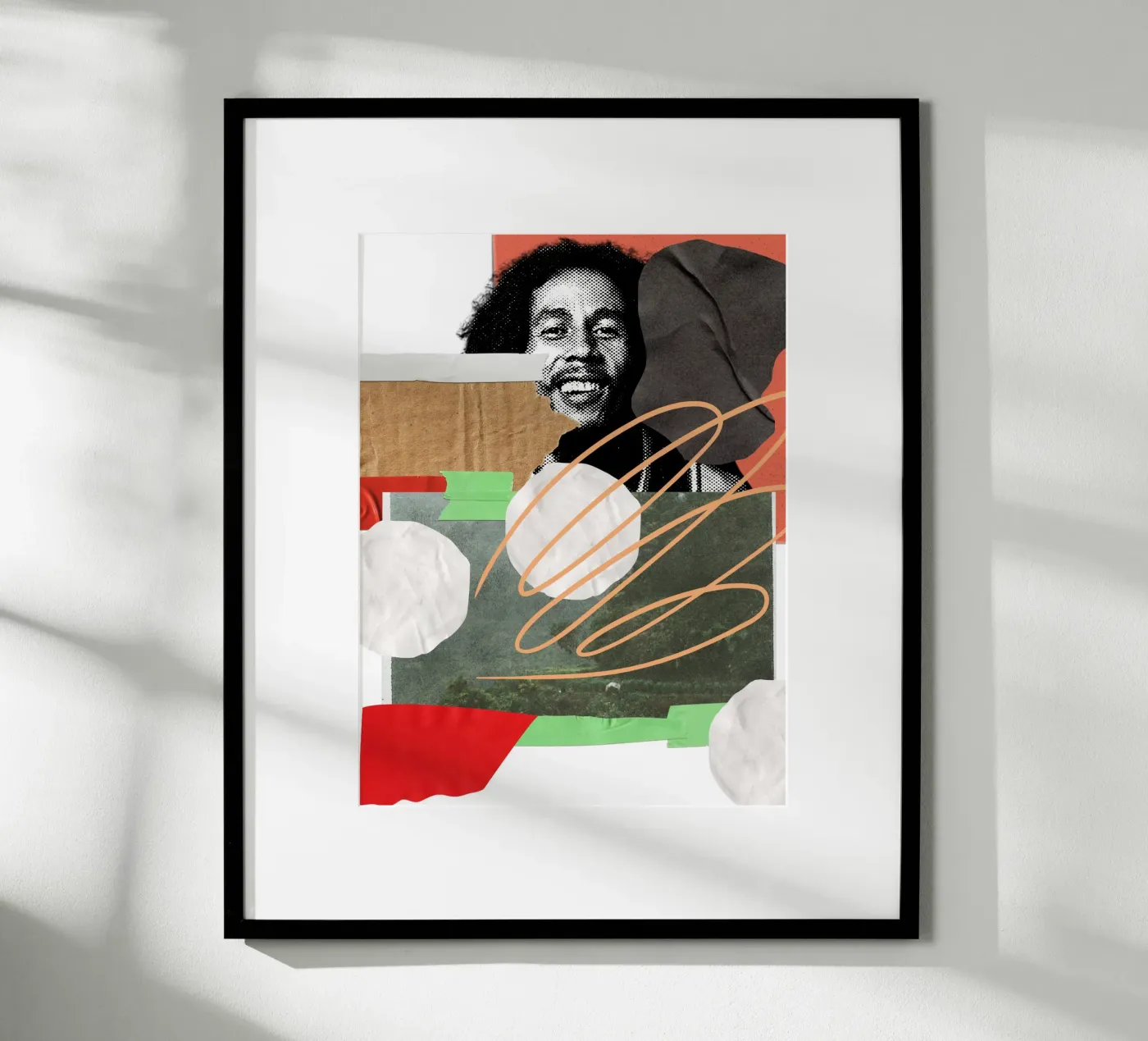 bob collage abstract poster da ramosashop
