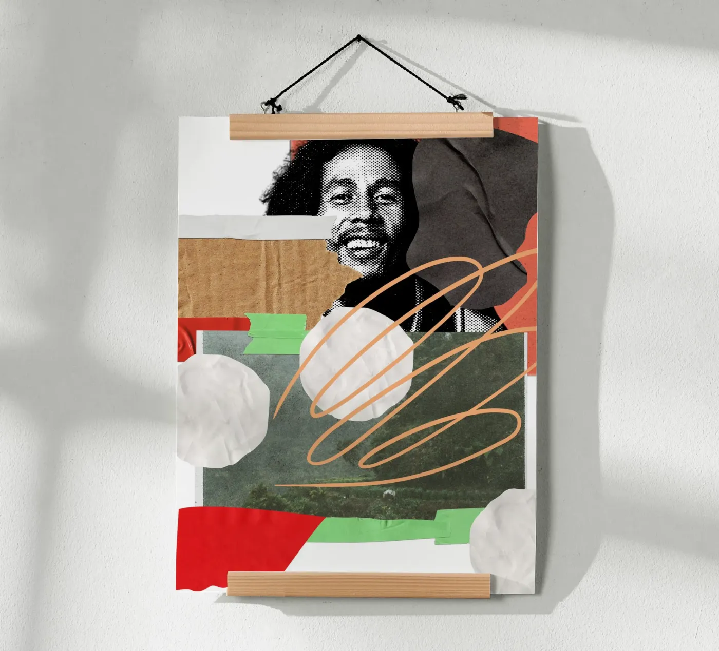 bob collage abstract poster da ramosashop