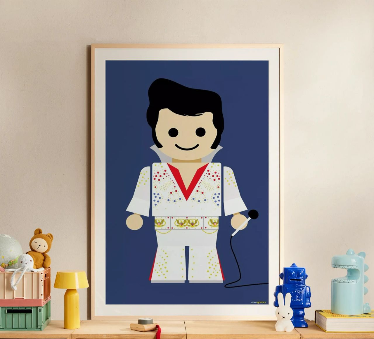Elvis Toy poster by Rafa Gomes